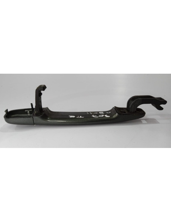 Maçaneta Externa Traseira Esquerda Peugeot 307 2003 - 2011 Preto Traseira