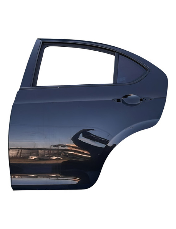 Porta Traseira Esquerda Jac J3 Hatch 2010 A 2013 Traseira Esquerdo Preto