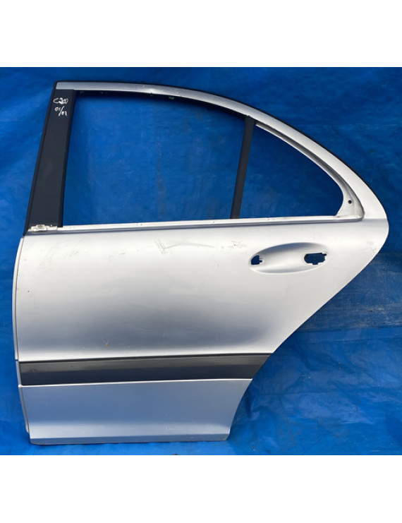 Porta Traseira Esquerda Mercedes C180 C200 C320 01/05 A 2007 Traseira Esquerdo Prateado