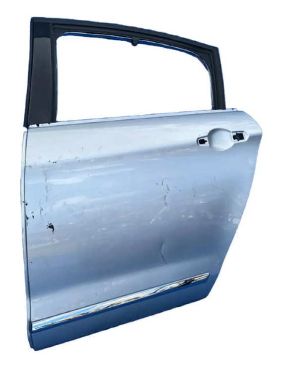 Porta Traseira Esquerda C5 Sedan 2008 2009 2010 2011 2012 Traseira Esquerda Prateado