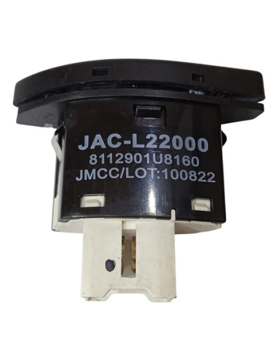 Botão Circular Do Ar Condicionado Jac J3 2011 - 2015 Preto