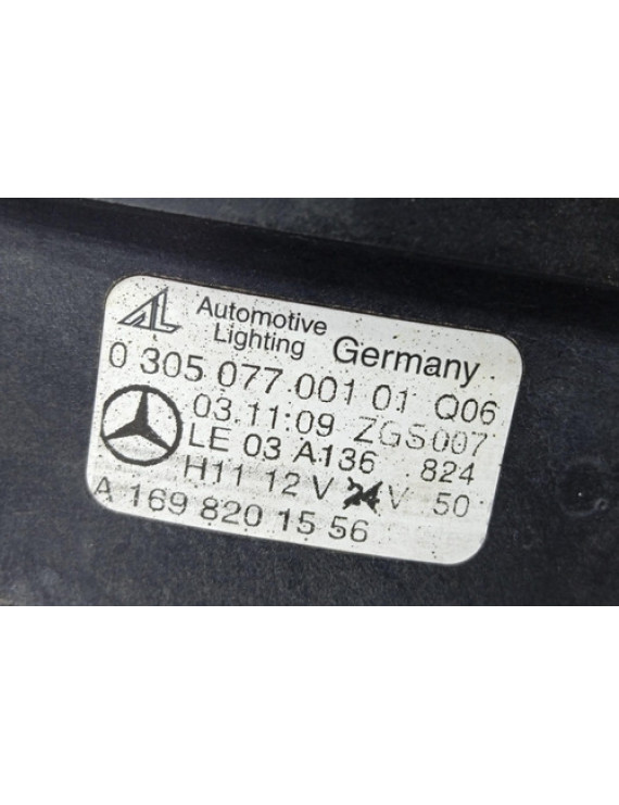 Farol De Milha Esquerdo Mercedes R500 2005 2006 Preto