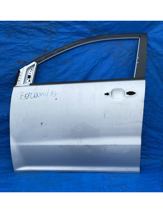 Porta Dianteira Esquerda Ssangyong Korando 2011 A 2014 Dianteira Esquerdo Prateado