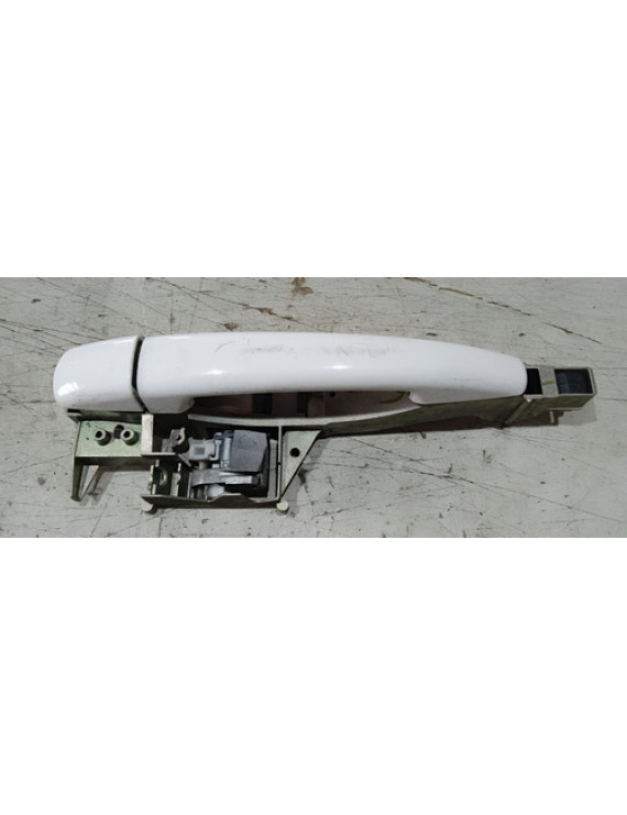 Maçaneta Externa Traseira Esquerda C3 2013 2014 2015 2016 Branco Traseira