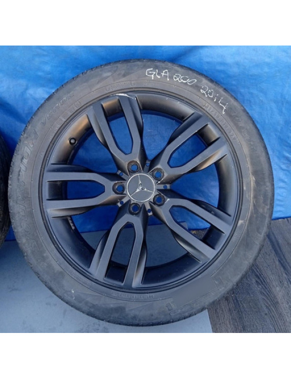 Jogo De Rodas Com Pneus Mercedes Gla200 2013 2014 2015 2016 Prateado