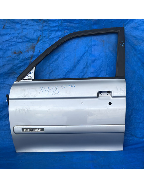 Porta Dianteira Esquerda Pajero Sport 2007 A 2012 Dianteira Esquerdo Prateado