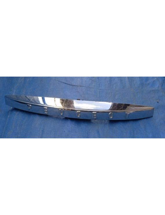 Friso Moldura Tampa Traseira Peugeot 407 2005 Prateado