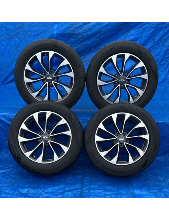 Jogo De Rodas Aro 18 Chery Tiggo 7 2021 2022 Prateado