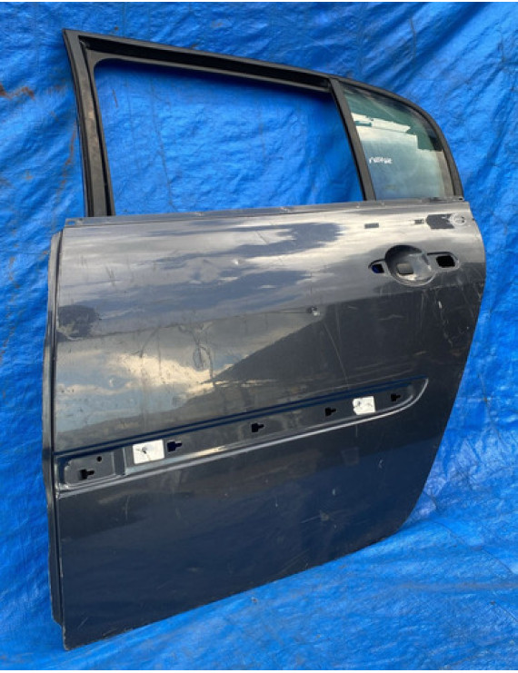Porta Traseira Esquerda Megane 2006 A 2012 Traseira Esquerdo Preto