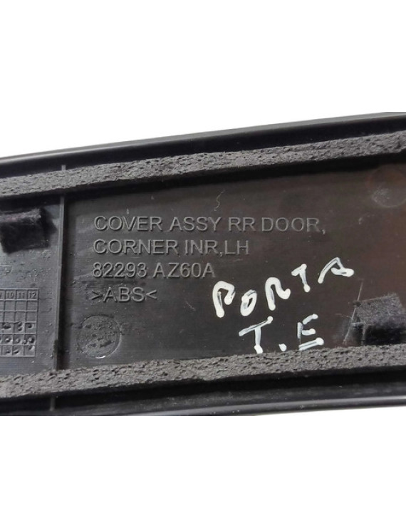 Moldura Coluna Porta Traseira Esquerda Livina 2008 - 2015 Preto