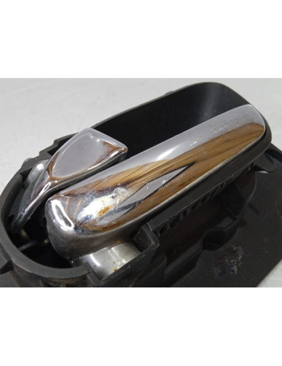 Maçaneta Interna Dianteira Esquerda Peugeot 607 1999 - 2008 Prateado Dianteira