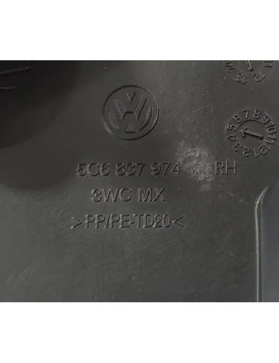 Moldura Retrovisor Direito Jetta 2015 2016 2017 2018 Preto
