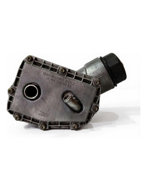 Suporte Filtro De Óleo Mercedes C280 3.2 1997 1998 Prateado