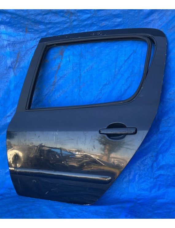 Porta Traseira Esquerda Peugeot 307 2003 Á 2011 Detalhe Traseira Esquerda Preto
