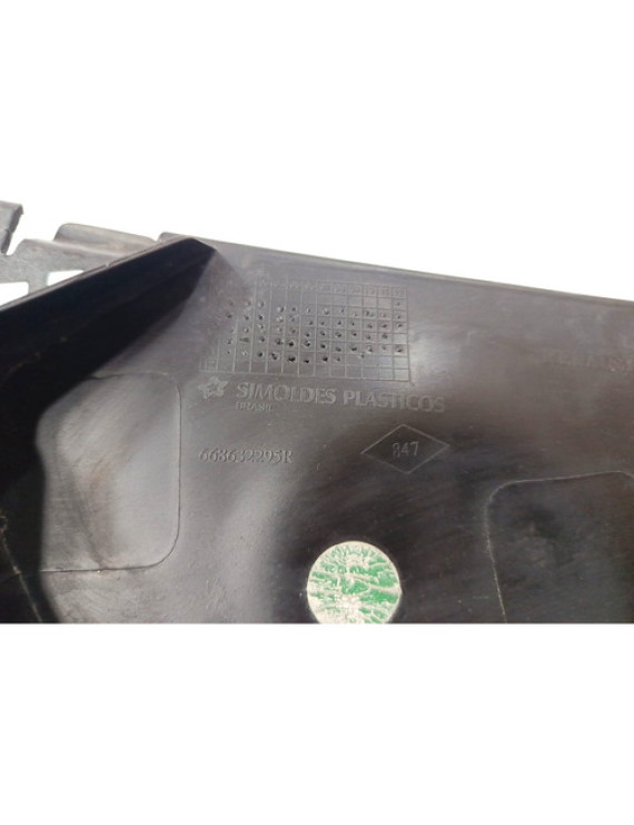 Grade Churrasqueira Esquerda Sandero 2008 - 2014 Preto Fosco