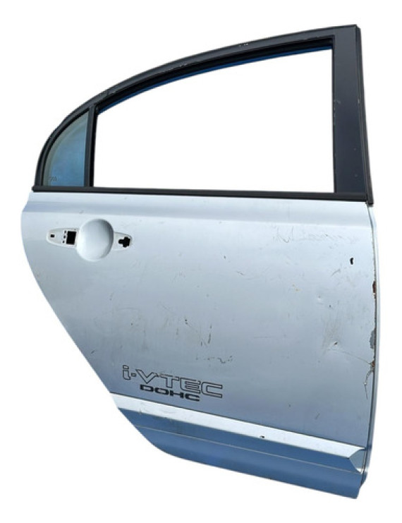 Porta Traseira Direita New Civic 2007 A 2011 Traseira Direita Prateado