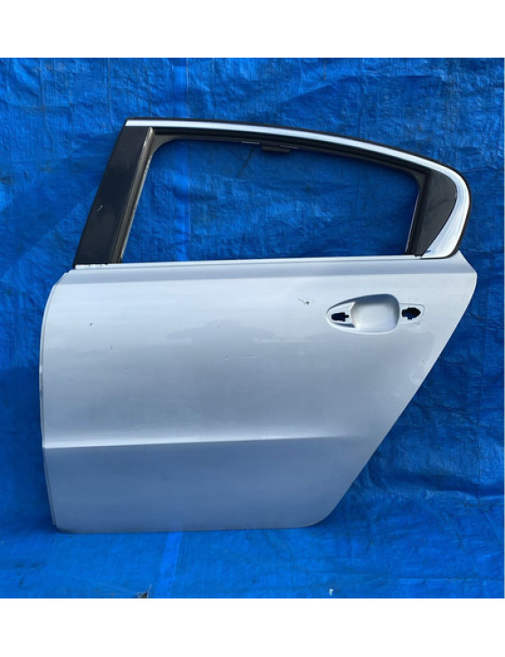 Porta Traseira Esquerda Peugeot 508 2012 2013 2014 2015 Traseira Esquerdo Prateado