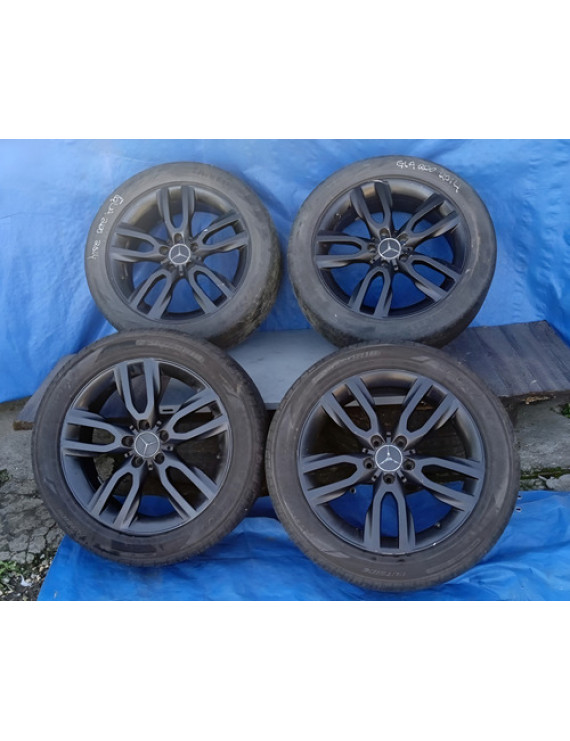 Jogo De Rodas Com Pneus Mercedes Gla200 2013 2014 2015 2016 Prateado