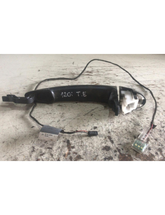 Maçaneta Externa Traseira Esquerda Bmw 120 2009 2010 Preto