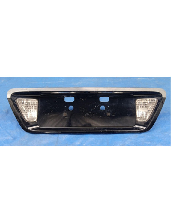 Moldura Placa Tampa Traseira Honda Accord 2003 - 2007 Preto
