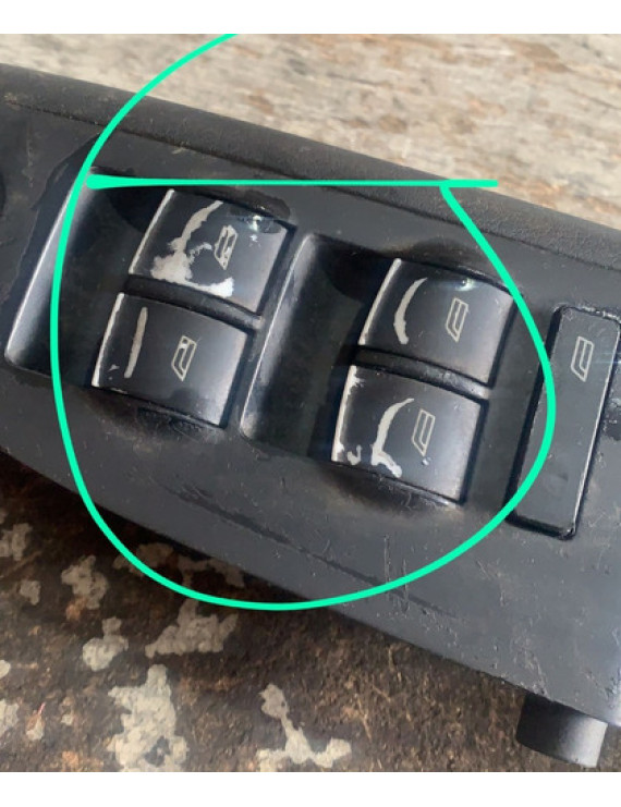 Encosto Braço Comando Vidro Diant Esquerdo Audi A4 3.0 2006 Preto