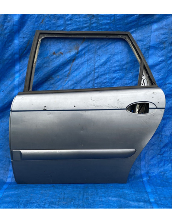 Porta Traseira Esquerda C5 Sedan 2000 Á 2005 Traseira Esquerdo Prateado