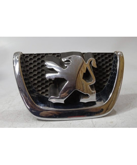 Emblema Grade Frontal Peugeot 207 2009 - 2014 Preto