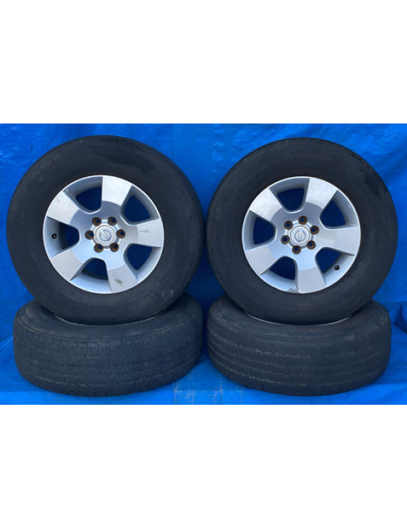 Jogo De Rodas Nissan Frontier 2008 2009 2010 2011 Prateado