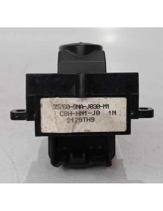 Botão Vidro Traseiro Esquerdo New Civic 2007 - 2011
