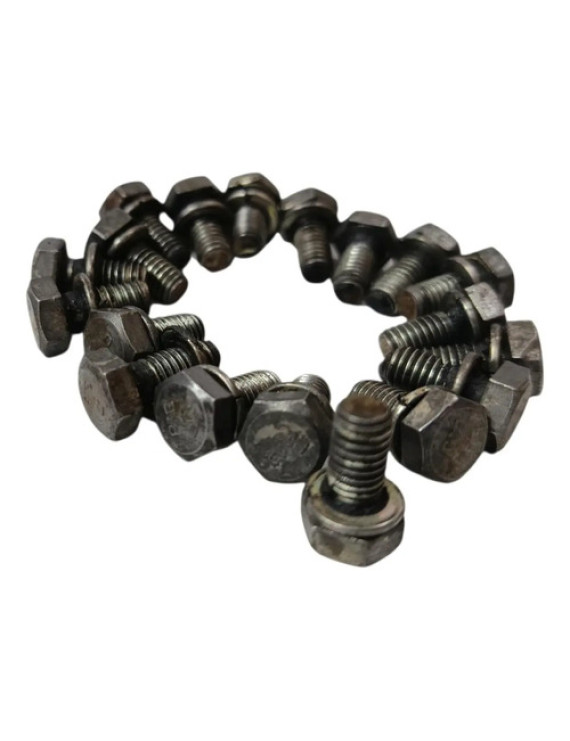 Kit Parafuso Tampa Cárter Chery Qq 1.1 2010 - 2014 Preto