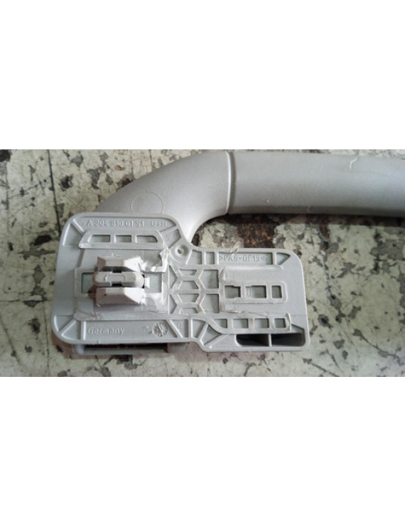 Alça De Teto Traseiro Esquerdo Mercedes C180 2009 Cinza