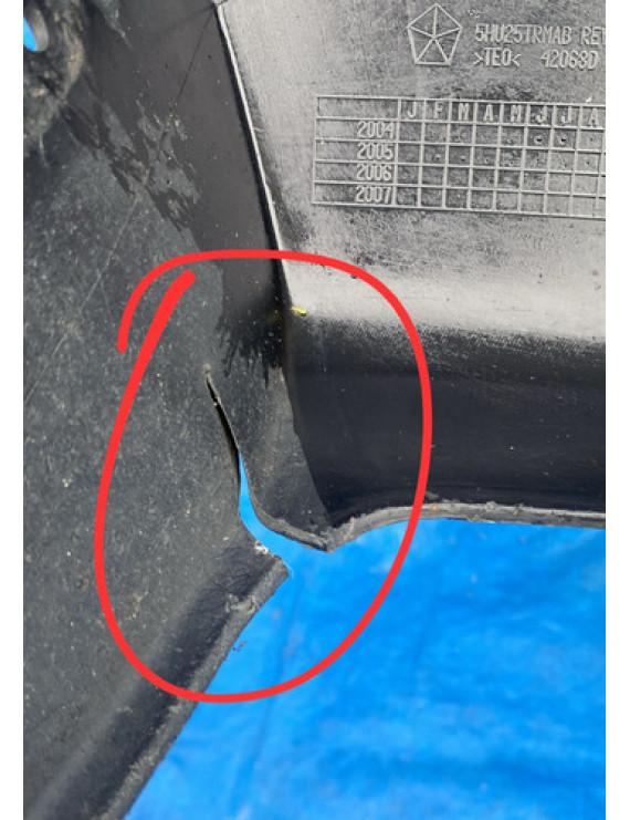 Spoiler Lado Esquerdo Jeep Grand Cherokee 2004 - 2010 Preto