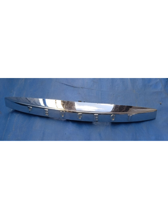 Friso Moldura Tampa Traseira Peugeot 407 2005 Prateado