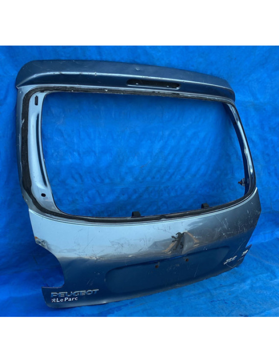 Tampa Traseira Peugeot 206 1999 A 2012 / Detalhe Azul