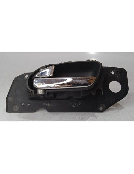Maçaneta Interna Dianteira Esquerda Peugeot 607 1999 - 2008 Prateado Dianteira