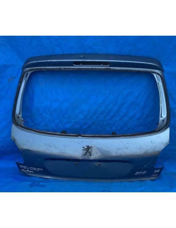 Tampa Traseira Peugeot 206 1999 A 2012 / Detalhe Azul