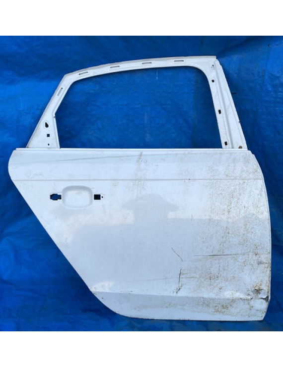Porta Traseira Direita Audi A4 2009 A 2015 / Detalhe  Traseira Direito Branco