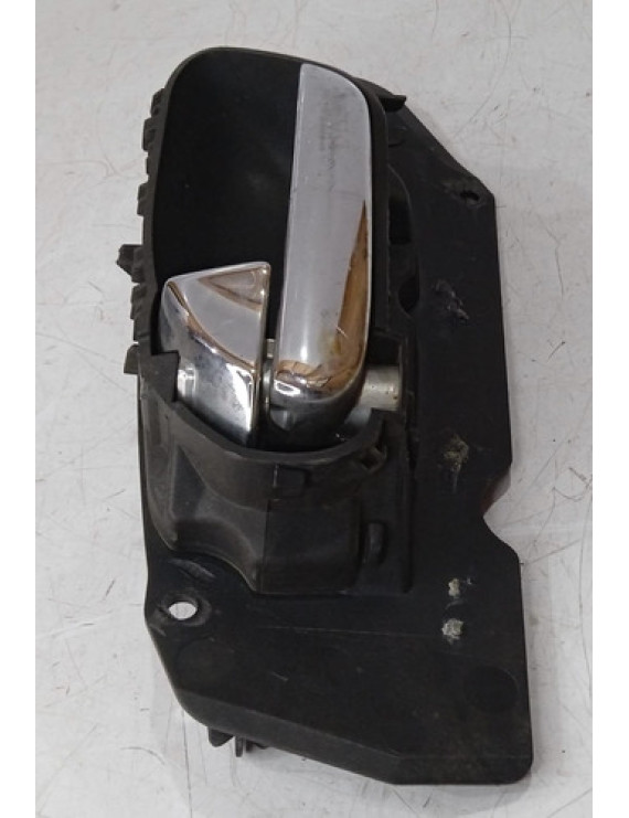 Maçaneta Interna Dianteira Esquerda Peugeot 607 1999 - 2008 Prateado Dianteira