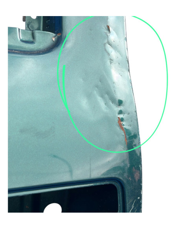 Porta Traseira Esquerda Gm S10 1996 A 2011 Detalhe Traseira Esquerdo Preto