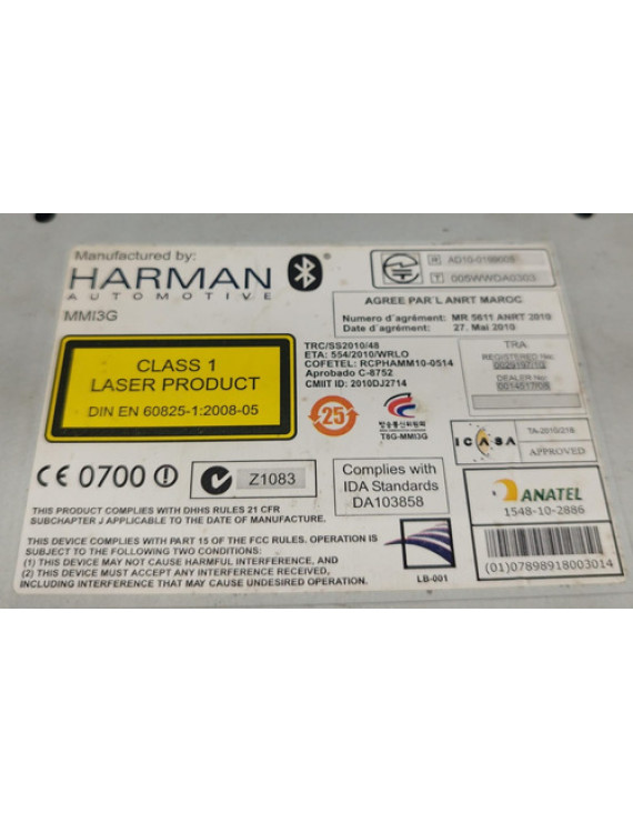 Módulo Amplificador Audi Q3 2013 2014 2015 / 8r1035754c Prata