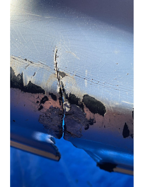 Parachoque Dianteiro Honda Civic 1996 1997 1998 / Detalhe Prateado