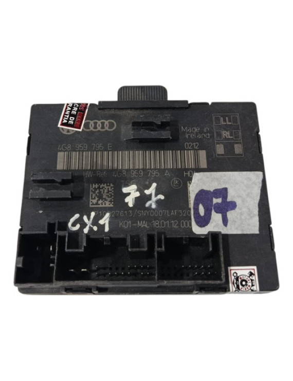 Módulo Porta Traseiro Direito A6 2011 - 2015 / 4g8959795e