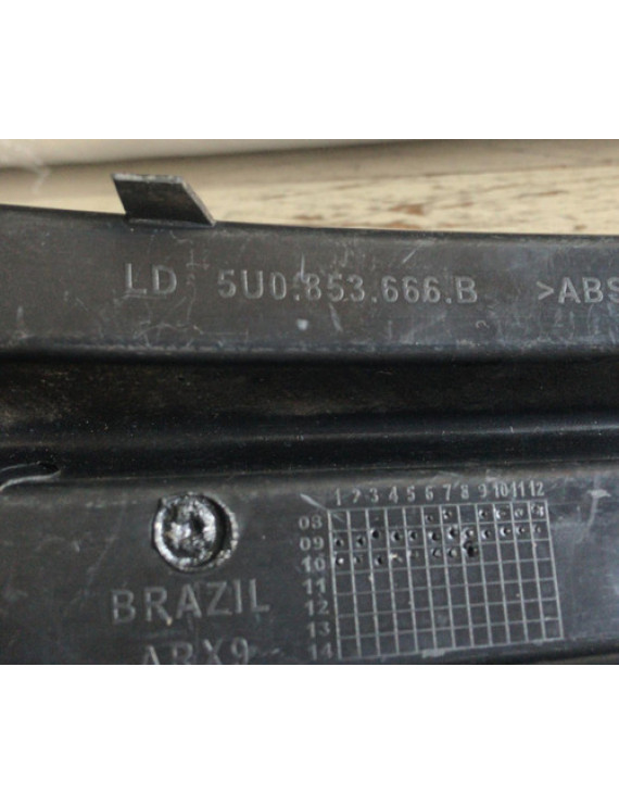 Grade Farol De Milha Direito Gol G5 2009 - 2012 Preto Direito