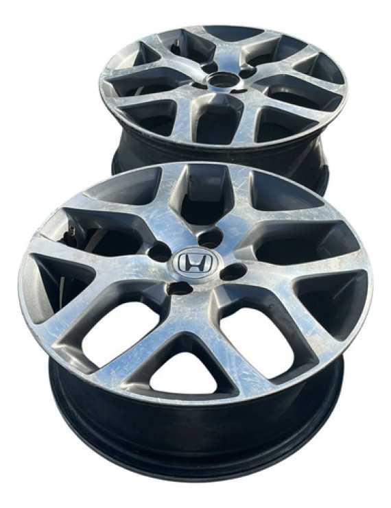 Jogo De Rodas Aro Honda City 2011 A 2016 Prateado