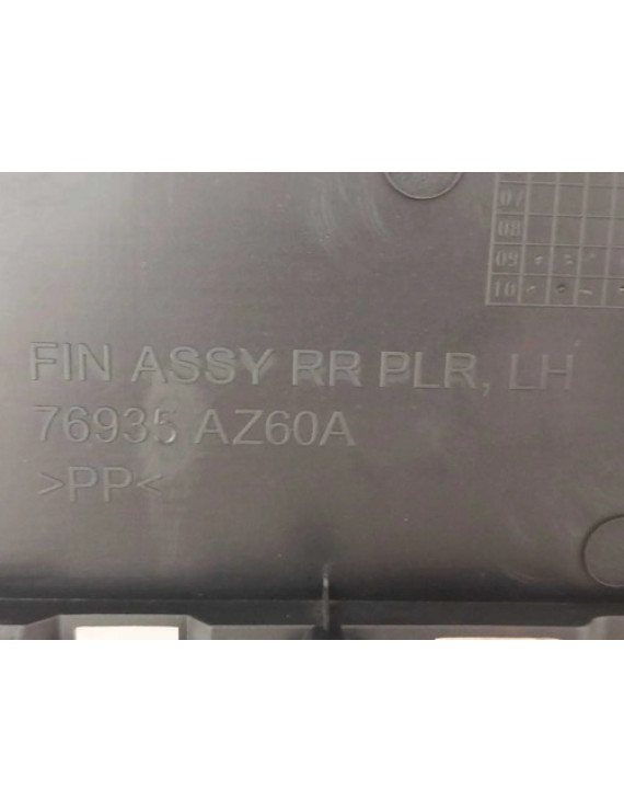 Acabamento Esquerdo Porta Malas Nissan Livina 2009 - 2014 Preto