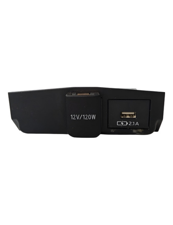 Tomada 12v Usb Corolla 2020 2021 2022 2023 2024 Preto