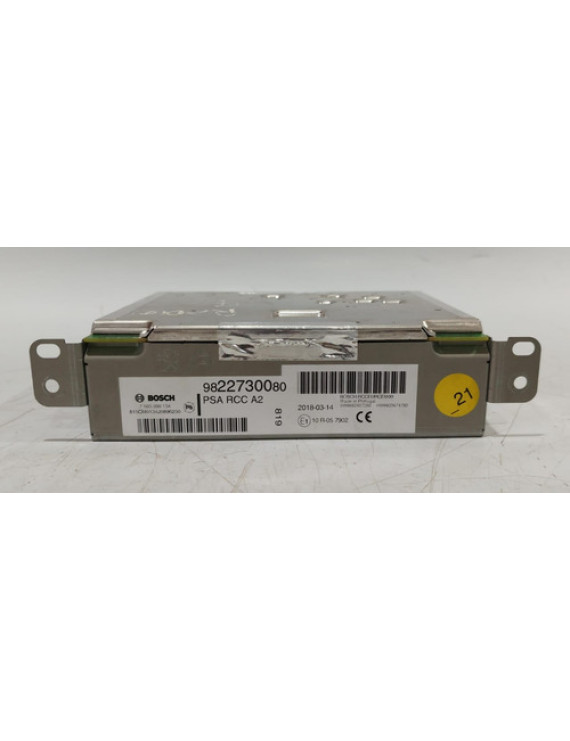 Central Multimidia Peugeot 3008 2018 2019 2020 / 9822730080 Prata