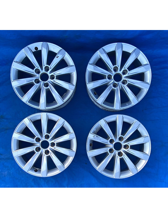 Jogo De Rodas Aro 16 Audi A3 2016 5x112 - Prateado