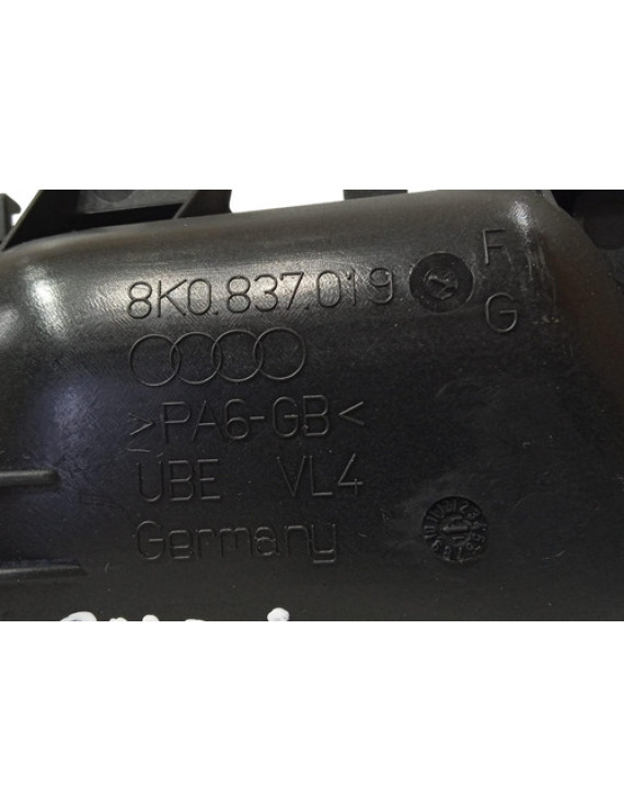 Maçaneta Interna Dianteira Esquerda Audi A4 2007 - 2015 Preto Dianteira