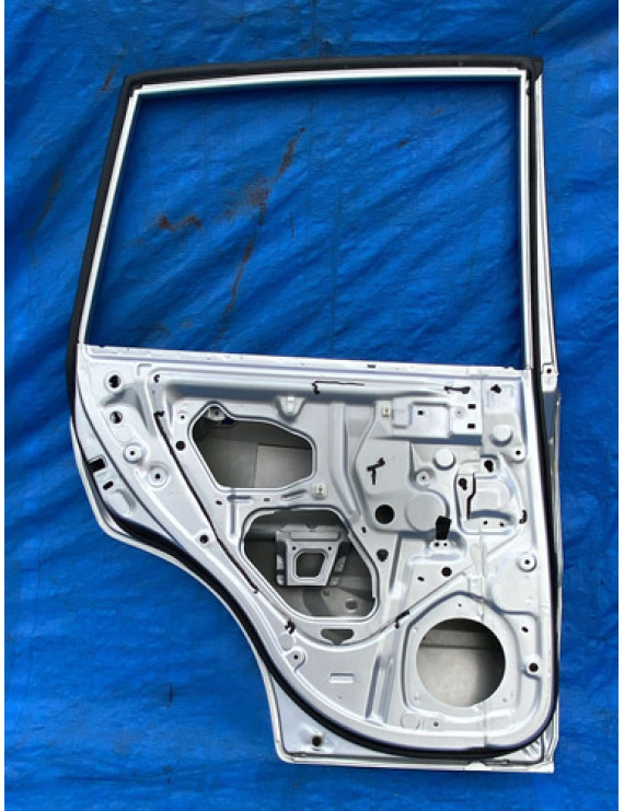 Porta Traseira Esquerda Rav4 2000 Á 2005 Traseira Esquerdo Prateado